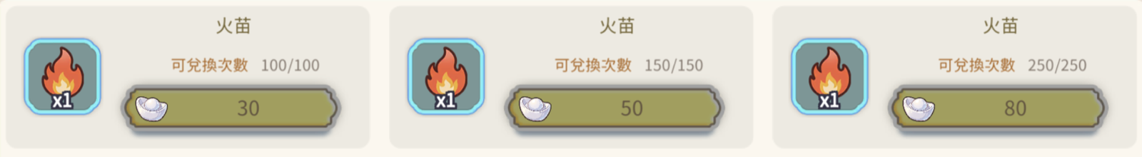 火苗三檔